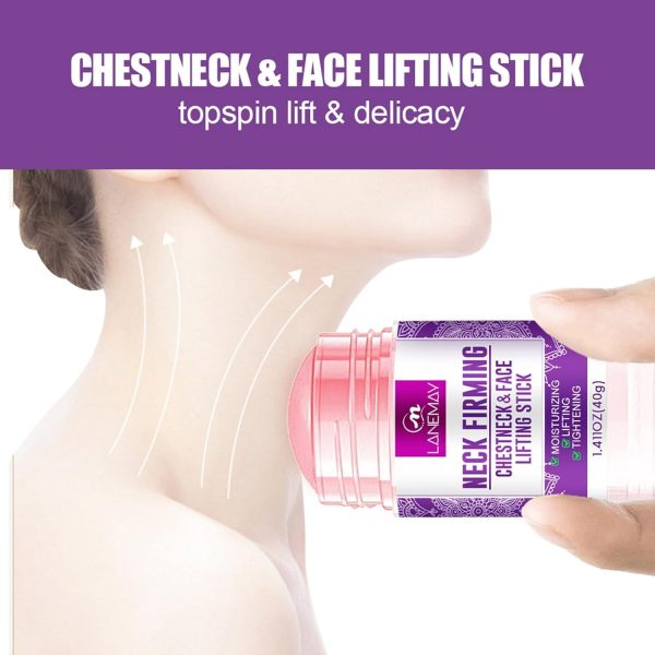 ⁦Azonee Retinol Firming Tightening Cream Stick, Face & Neck Tightening Cream for Anti Wrinkles, Retinol Stick with Collagen, Aloe Vera, Anti Wrinkle Neck Moisturizer Cream Firm Repair Sagging Skin⁩ - الصورة ⁦5⁩