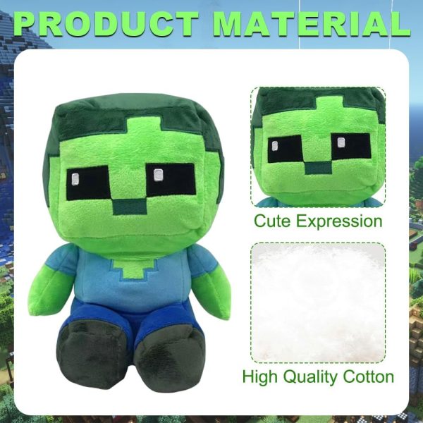 ⁦XPJBKC Creeper Plush Toy, 26 cm / 10.2 Inch Cartoon Plush Toy, Plush Toy Figures, Stuffed Toy, Plush Toy, Plush, Home Decor, Cartoon Plush Toy, Stuffed for Children⁩ - الصورة ⁦3⁩