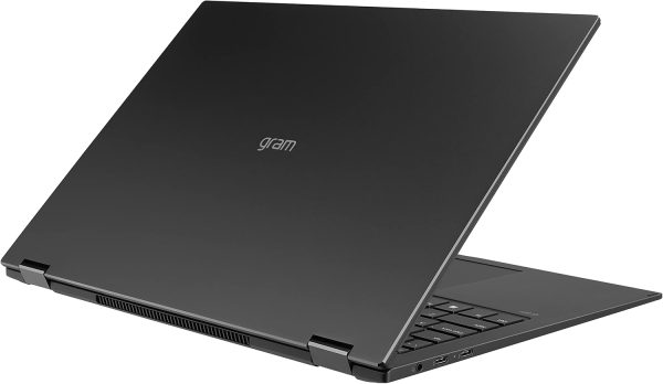 ⁦LG gram (2022) 16T90Q 2-in-1 Tablet Laptop, 16" (2560 x 1600) IPS Display, Intel Evo 12th Gen i7 1260P Processor, 16GB LPDDR5, 2TB NVMe SSD, FHD Webcam, WiFi 6E, Thunderbolt 4, Windows 11, Black⁩ - الصورة ⁦14⁩