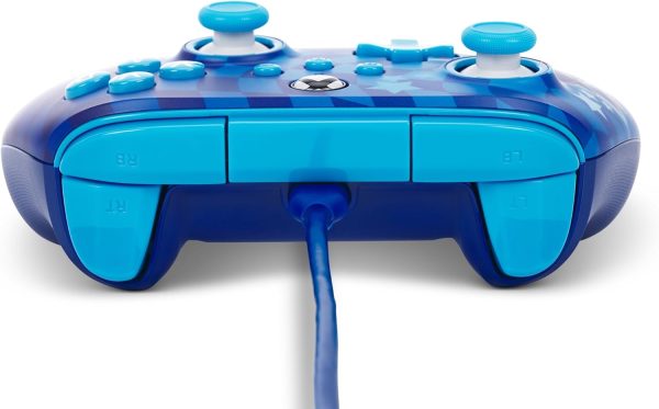 ⁦PowerA Advantage Wired Controller for Xbox Series X|S - Sonic Style, Sonic Xbox Controller with Detachable 10ft USB-C Cable, Mappable Buttons, Trigger Locks and Rumble Motors, Officially Licensed for⁩ - الصورة ⁦6⁩