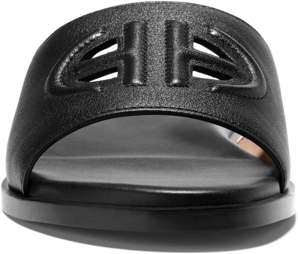 ⁦Cole Haan Flynn Logo Slide Sandal womens Flat Sandal⁩ - الصورة ⁦3⁩