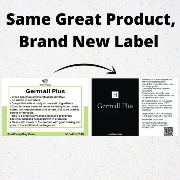 ⁦SAAQIN Germall Plus - Clear Liquid - Excellent Natural Broad-Spectrum Preservative. Compatible with most cosmetic ingredients. Good for water-based formulas - 2oz⁩ - الصورة ⁦2⁩
