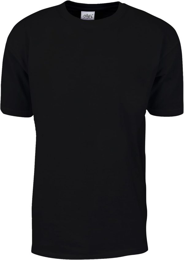 Shaka Wear Men's T Shirt – Max Heavyweight Cotton Short Sleeve Crew Neck Plain Tee Top Tshirts Regular Big Tall Size S-7XL