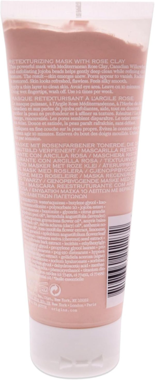 ⁦Origins Original Skin Retexturizing Mask With Rose Clay for Unisex 2.5 oz Mask⁩ - الصورة ⁦3⁩