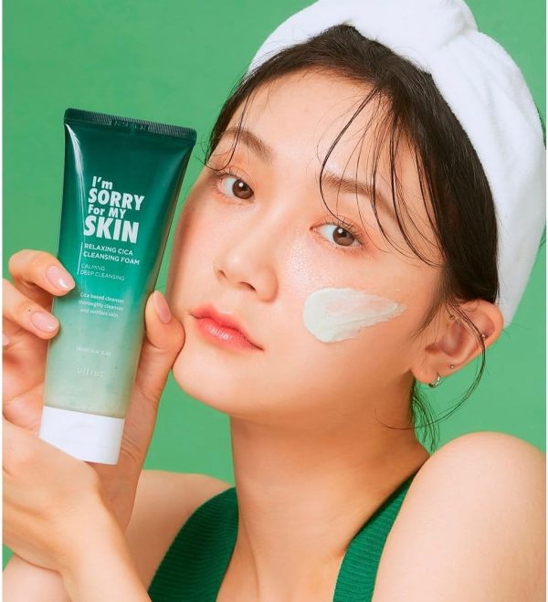 ⁦I'M SORRY FOR MY SKIN ultru Relaxing Cica Cleansing Foam, 150ml⁩ - الصورة ⁦2⁩