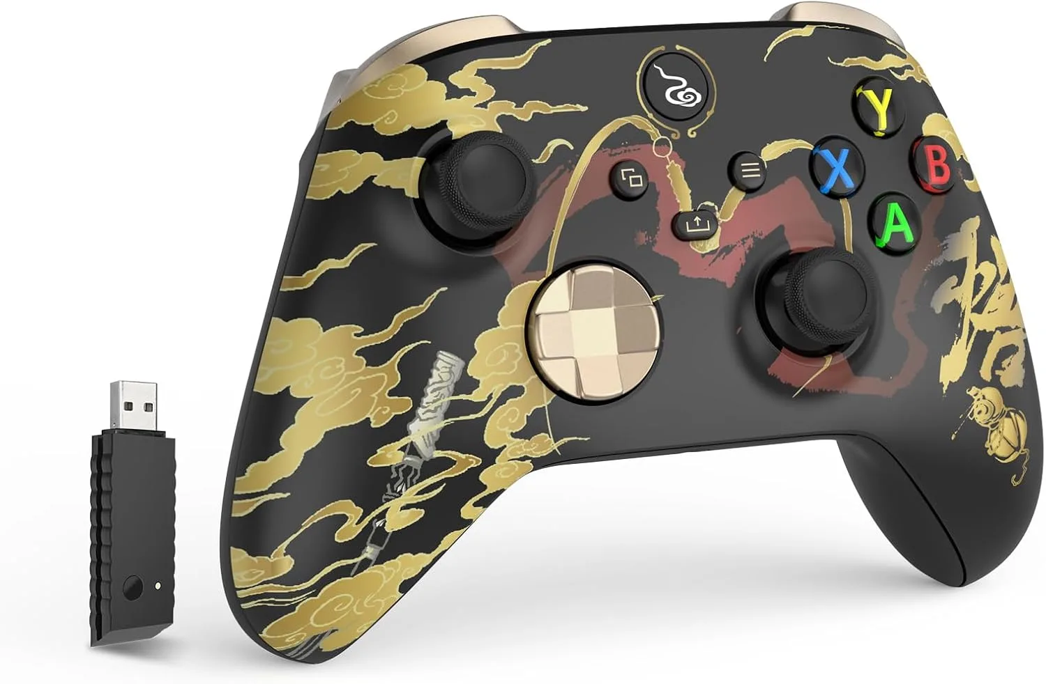 (Required Upgrade) DYONDER Wireless Controller 2.4GHZ Compatible with Xbox One X/S,Xbox Series X/S,PC Windows 7/8/10 Controller,Wireless Gamepad with Share Button/3.5mm Headphone Jack NO Battery