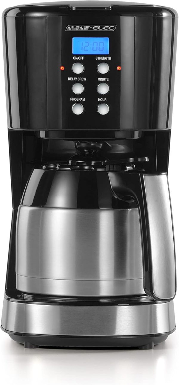 ⁦Al Saif Drip Coffee Maker 1.0 Liter 900 Watts, Color: Black⁩ - الصورة ⁦2⁩