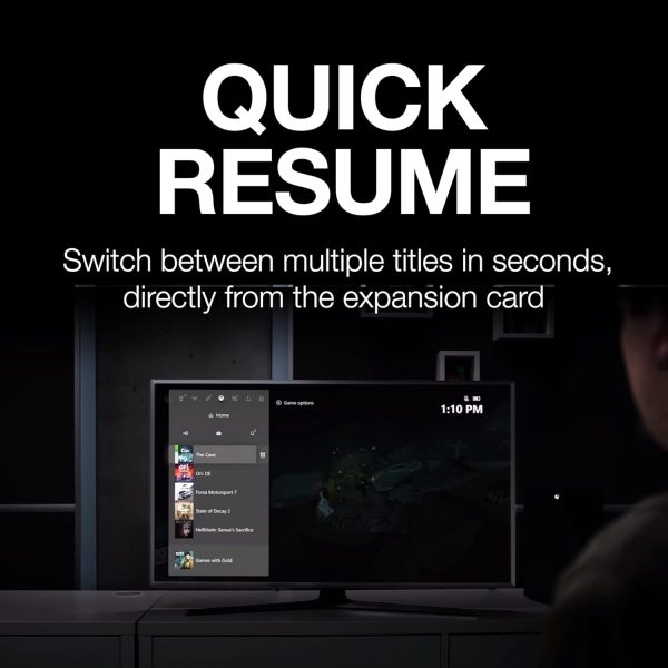 ⁦Seagate Storage Expansion Card for Xbox Series X|S, 1TB, SSD, Plug and Play NVMe Expansion SSD Xbox Series X|S, Officially Licensed, 2 yr Rescue Services(STJR1000400)⁩ - الصورة ⁦4⁩