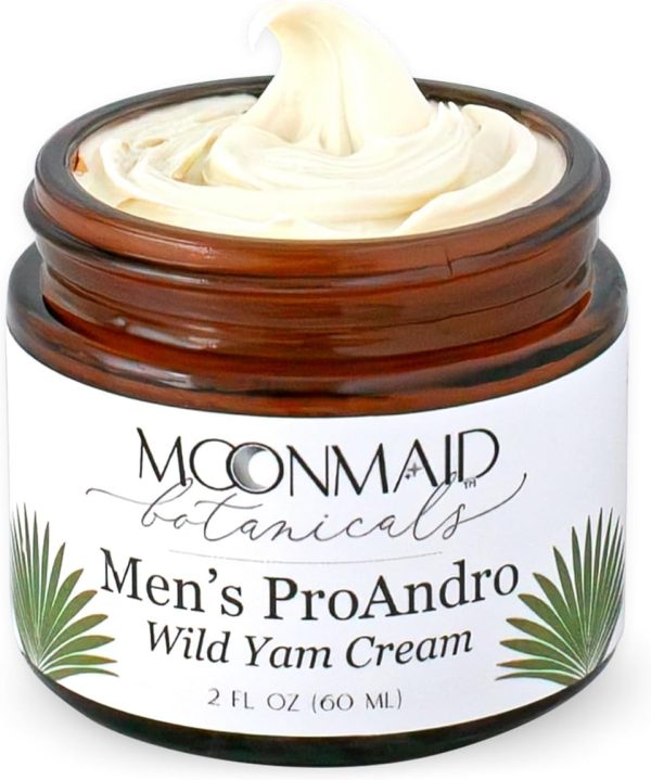 ⁦MoonMaid Botanicals ProAndro Men's Wild Yam Cream 2 Ounce⁩ - الصورة ⁦2⁩