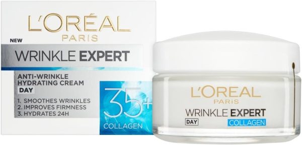⁦L’Oréal Paris Skin Expert L'Oreal 35+ Collagen Anti-Wrinkle & Hydrating Day Cream, Fresh Fragrance, 50 ml⁩ - الصورة ⁦2⁩