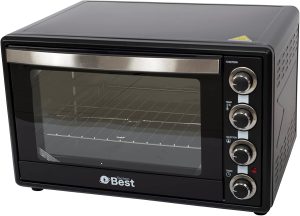 Techno Best Electric Oven with Convection Function, 60 Liter Capacity, Black