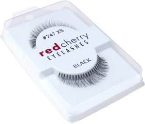 Red Cherrry False Eyelashes, 47XS Black