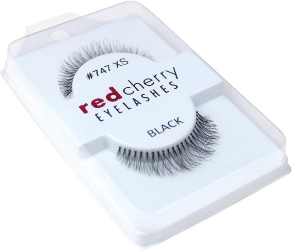 Red Cherrry False Eyelashes, 47XS Black