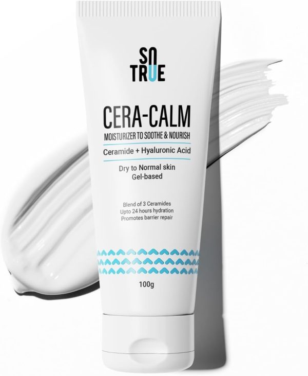 Sotrue Ceramide Face Moisturizer for Dry to Normal Skin with Hyaluronic Acid For Deep Hydration & Barrier Repair | for Women & Men, 100g