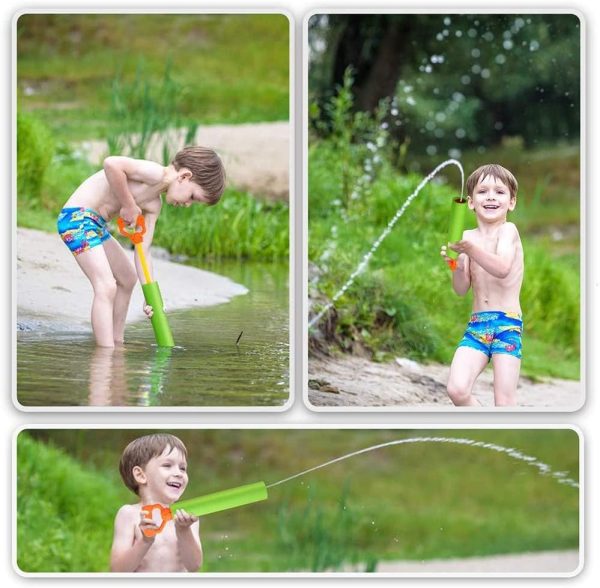 ⁦Excefore Water Guns for Kids, Pool Foam Blaster Squirt Guns 3 Pack - Lightweight, Noodle Design, 38ft Range for Outdoor Summer Beach Swimming Pool Party Garden Water Games Toys Gift for Boys Girls⁩ - الصورة ⁦5⁩