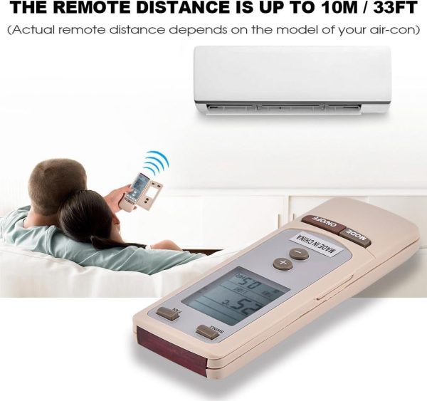 ⁦Air-Con Remote Control,BPLHGF Replacement Remote Control Controller for GREE Y512 Y502 Air Conditioner with 10m / 33ft Remote Distance⁩ - الصورة ⁦5⁩