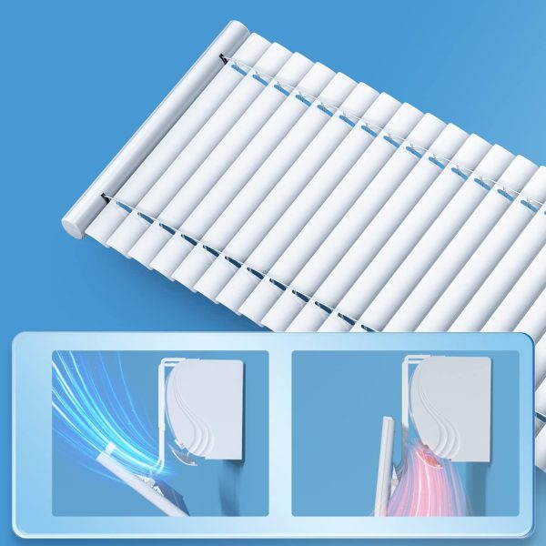 ⁦Excefore Adjustable AC Air Deflector for Split Air Conditioners, Foldable and Telescopic Air Outlet Baffle, Enhances Cooling and Heating Circulation, Adjustable Wind Direction⁩ - الصورة ⁦2⁩