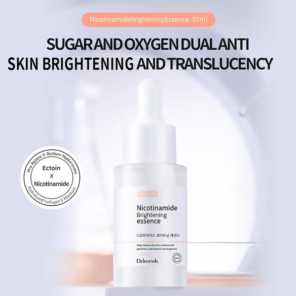 ⁦DEleventh Korean Brand Niacinamide Face Serum 37ml / with Pro-Xylane & Ectoin, Anti-wrinkle, Brighten and Hydrate, Reduce Pores, Fine Lines, Smooth Skin, and Boost Elasticity for a Radiant Complexion⁩ - الصورة ⁦2⁩