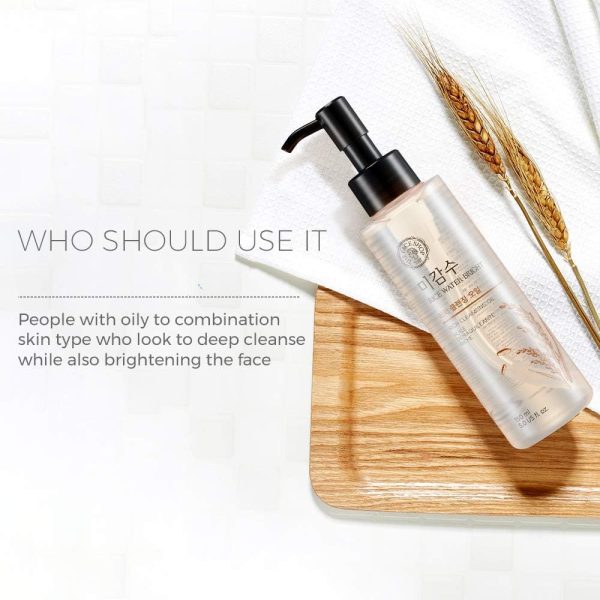 ⁦The Face Shop Rice Water Bright Double Cleanser Set – Light Cleansing Oil (150ml) & Foaming Face Wash (150ml) | Korean Skincare with Rice Extract | Removes Makeup, Deep Cleanses, Brightens & Hydrates⁩ - الصورة ⁦8⁩