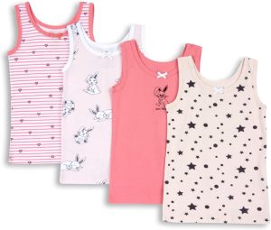 Chicco Girls Unterhemd Set aus Baumwolle Underwear (pack of 4)