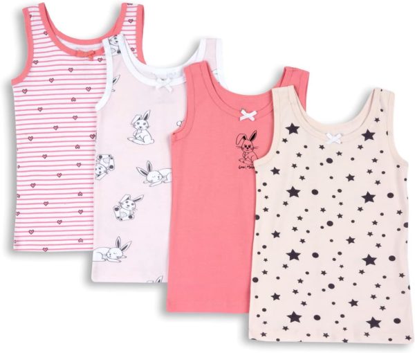 Chicco Girls Unterhemd Set aus Baumwolle Underwear (pack of 4)