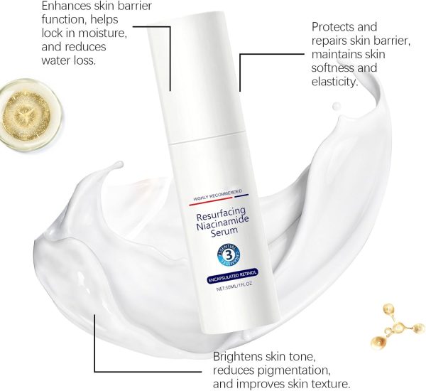 ⁦Face Serum, Pore Minimizer & Brightening Essence, Moisturizer with Hyaluronic Acid for Smooth & Radiant Skin⁩ - الصورة ⁦8⁩