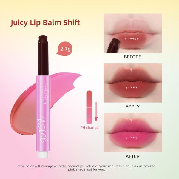 ⁦NALACAL 2 Pack Juicy Lip Balm Shift - Fruit Flavored Moisturizing and Glossy Lip Care, Lip Plumper, Tint, Balm, Lip Gloss Cute, Glow, Korean, Moisturizing Hydrating Lip Balm, For Women Girls⁩ - الصورة ⁦3⁩