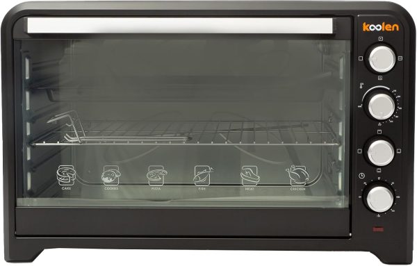 ⁦Koolen Electric Oven, 2800W, 100L Capacity, Black⁩ - الصورة ⁦2⁩