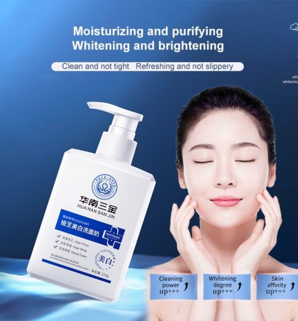 ⁦BEAUTY AMBITION Medical Grade Whitening Facial Cleanser, Body Foaming Facial Cleanser, Skin Deep Cleansing Refreshing Oil Control⁩ - الصورة ⁦4⁩