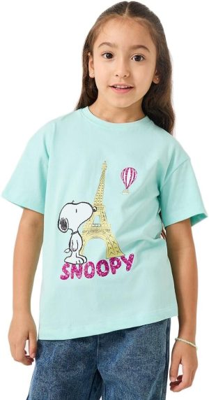 Styli Girls Over Size Snoopy T-Shirt