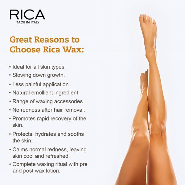 ⁦RICA Unisex Adult Aloe Vera After Wax Lotion for Sensitive Skin with Sun flower Oil, Jojoba Oil & Vitamin E - 250ml⁩ - الصورة ⁦5⁩
