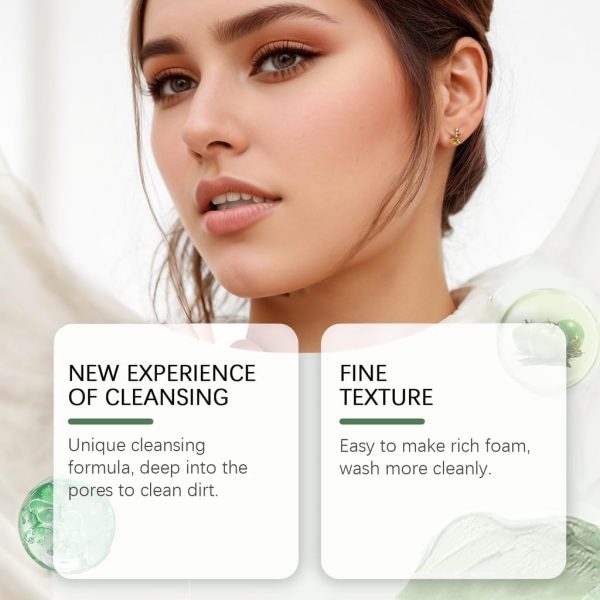 ⁦Maxmana Secret Green Tomato Clay Mask Cleanser,Pore Purifying with 49% Green Tomato Extract,Sebum & Clogged Pore Care,Exfoliation and Control Sebum, Fragrance-Free,Vegan 4.23 fl.oz (1PCS)⁩ - الصورة ⁦3⁩