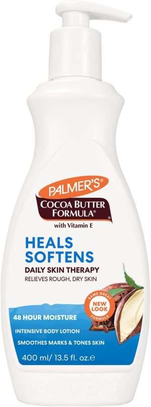 Palmer's Cocoa Butter Formula Daily Skin Therapy Cocoa Butter Body Lotion for Dry Skin, Hand & Body Conditioner, Pump Bottle,13.5 Oz (Pack of 3)