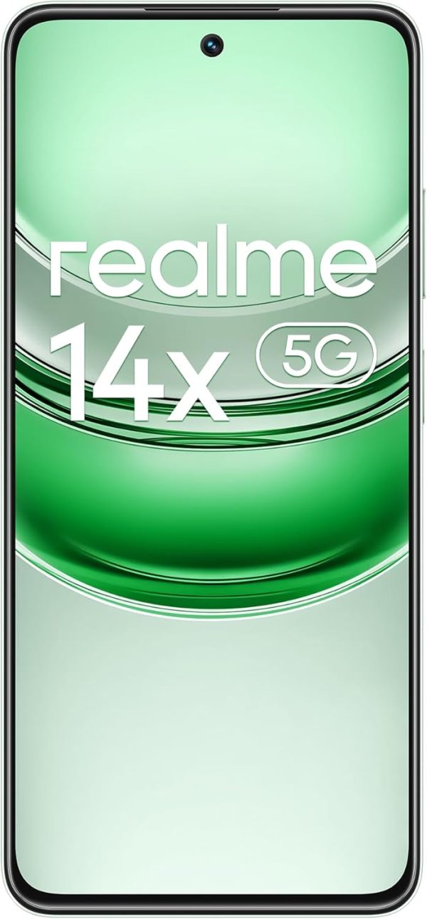 ⁦Realme 14x Dual-SIM 256GB ROM + 8GB RAM (GSM Only | No CDMA) Factory Unlocked 5G Smartphone (Peridot Green) - International Version⁩ - الصورة ⁦2⁩