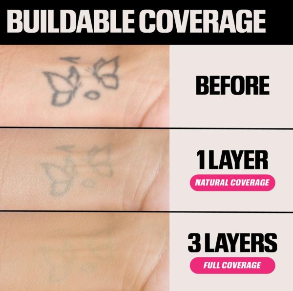 ⁦HUDABEAUTY Original Easy Blur Natural Airbrush Foundation 30 ml by Bella (330N BUTTER PECAN, 30 ml (Pack of 1)⁩ - الصورة ⁦7⁩