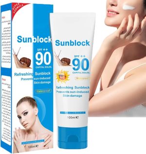 Azonee Sunscreen Cream SPF90PA++,Protection Face Cream Disaar Sunblock 90++ Protective Cream Pigmentation, Undamage Ultra Sunscreen, Daily Use, Travel for All Skin Type 100g