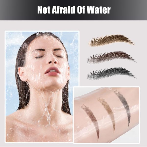 ⁦Excefore 3D Waterproof Double Tip Lower Eyelash Pencil, 2024 New Eyelash Pen, Dual Pronged Bottom Eyelashes Pen, Waterproof Liquid Eyeliner for Natural Makeup, 3PCS⁩ - الصورة ⁦5⁩