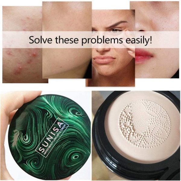 ⁦Sunisa Beauty Air Cushion Mushroom BB & CC Cream Foundation Waterproof⁩ - الصورة ⁦3⁩