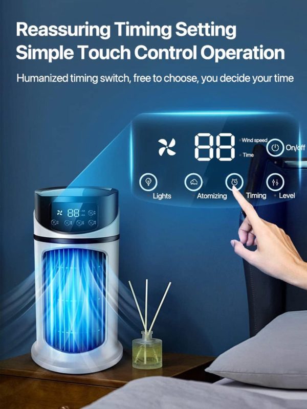 ⁦Arabest Portable Mini Air Conditioner, Air Cooler Fan, Water Cooling Fan, Air Conditioning air cooler For Office Mobile Air Conditioner⁩ - الصورة ⁦5⁩