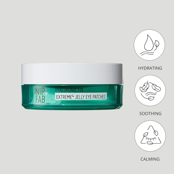 ⁦Nip+Fab Nip + Fab Jelly Eye Patches for Under Eye, Plumping and Rehydrating, Remove Signs of Tiredness, Instantly Reduce the Appearance of Wrinkles⁩ - الصورة ⁦5⁩