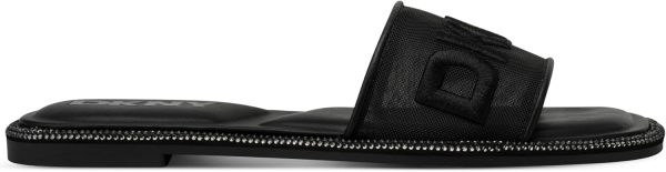 ⁦DKNY Badin Studded Flat Sandal With Logo womens Slide Sandal⁩ - الصورة ⁦5⁩