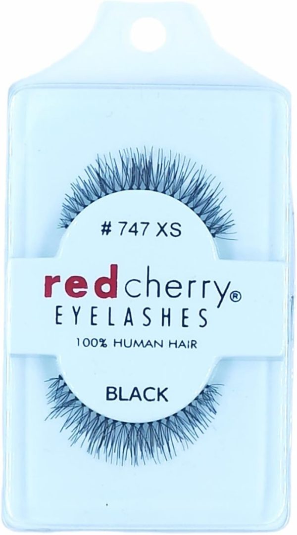 ⁦Red Cherrry False Eyelashes, 47XS Black⁩ - الصورة ⁦2⁩