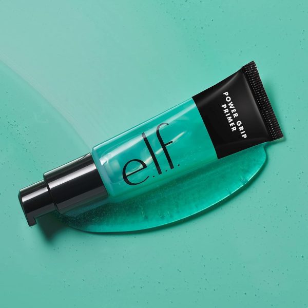 ⁦e.l.f. Power Grip Primer Mini, Gel-Based & Hydrating Face Primer for Smoothing Skin & Gripping Makeup, Moisturises & Primes, 15 ml, Clear⁩ - الصورة ⁦5⁩