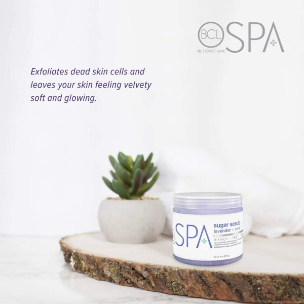 ⁦BCL SPA Sugar Scrub Lavender + Mint,16 oz⁩ - الصورة ⁦4⁩