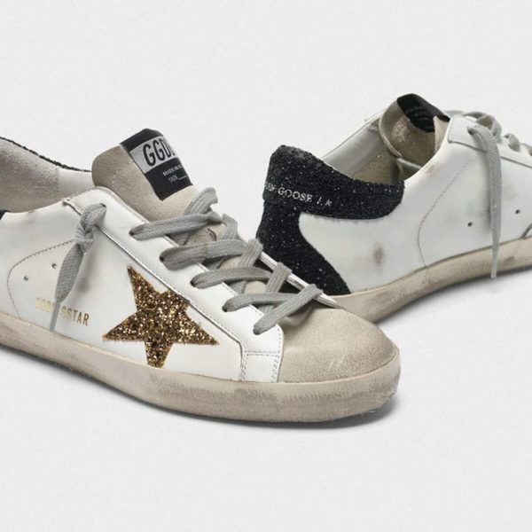 ⁦Golden Goose حذاء رياضي رياضي رياضي للبنات أو النساء أحذية رياضية رياضية جلدية كلاسيكية أحذية مشي كاجوال جلدية كلاسيكية⁩ - الصورة ⁦3⁩