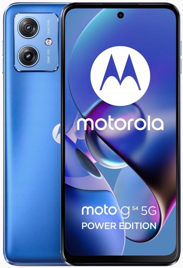 Motorola Moto G54 Power DUAL-SIM 256GB ROM + 8GB RAM (GSM Only|No CDMA) Factory Unlocked 5G Smartphone (Pearl Blue) - International Version
