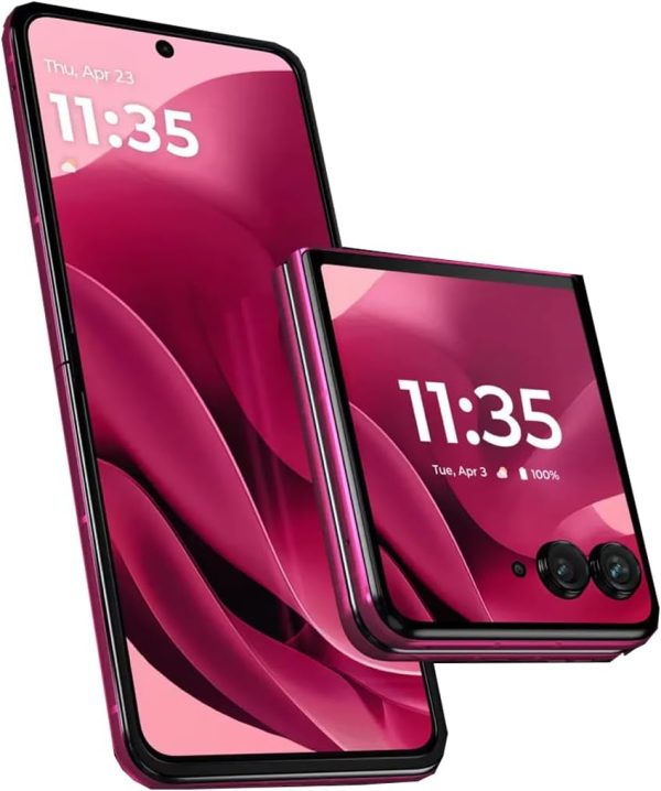Motorola RAZR 60 Ultra 5G 2025 | XT2551-6 | 512GB + 16GB RAM Dual-SIM (Nano, eSIM) Unlocked Android 15 Flip Smartphone (PANTONE Cabaret)