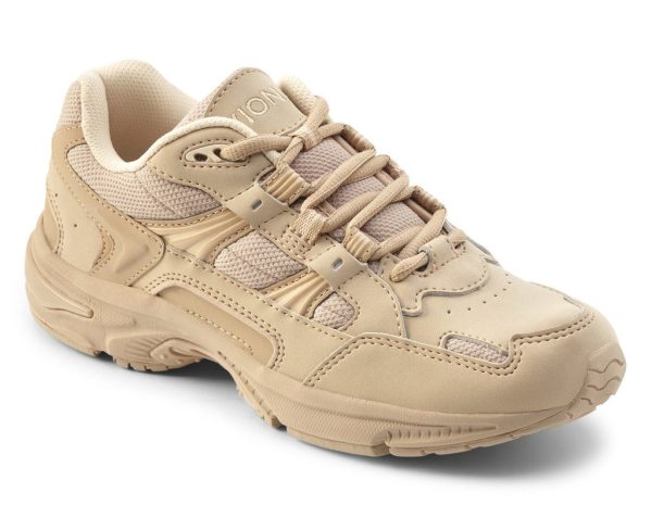 ⁦Vionic Women's Walker Classic Comfortable Leisure Shoes- Supportive Walking Sneakers That Include Three-Zone Comfort with Orthotic Insole Arch Support, Taupe, 9⁩ - الصورة ⁦2⁩