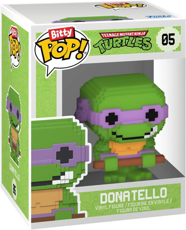 ⁦Funko Bitty POP! Teenage Mutant Ninja Turtles - 8-Bit Raphael, 8-Bit Donatello, 8-Bit Leonardo and a Surprise Mini Figure - 0.9 Inch (2.2 cm) - TMNT Collectible - Gift Idea - TV Fans⁩ - الصورة ⁦8⁩