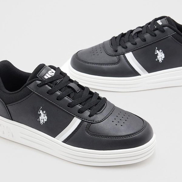⁦U.S. POLO ASSN Women 3W Drew 3Pr Low Top Sneakers⁩ - الصورة ⁦4⁩